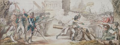 Heroic Death of Desilles in His Attempt to Stop the Battle During the Mutiny of Nancy 31 August 1790 by French School