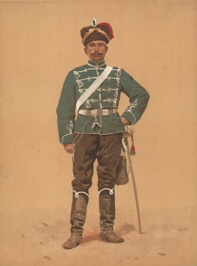 Hessian Hussar Regiment No 13 by French School