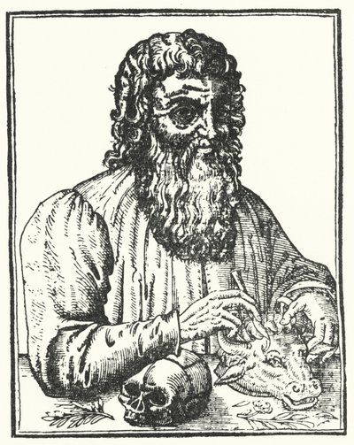 Hippocrates of Coos, The Prince of Physicians (engraving) by French School
