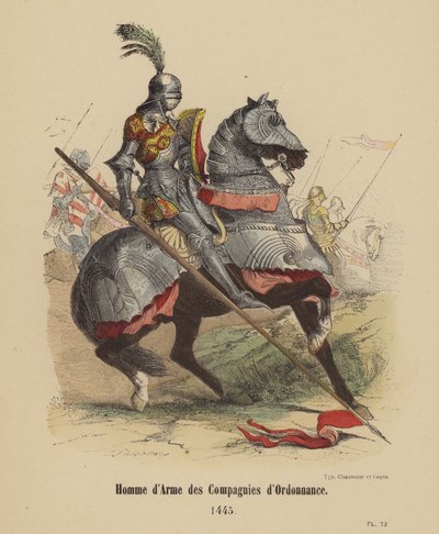 Man-at-Arms of the Ordinance Companies by French School