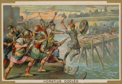 Horatius Cocles Defending the Pons Sublicius by French School