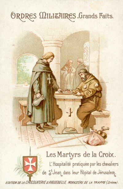 Hospitality provided by the Knights of St John in Jerusalem by French School