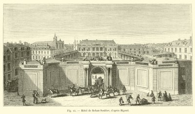 Hotel de Rohan-Soubise; after Rigaud by French School