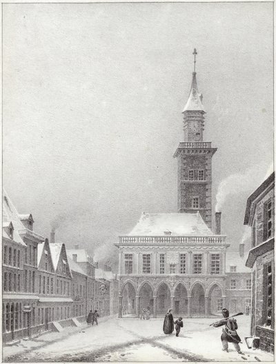 Hotel de Ville in Bapaume by French School
