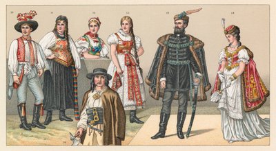 Hungary and Croatia Costume by French School