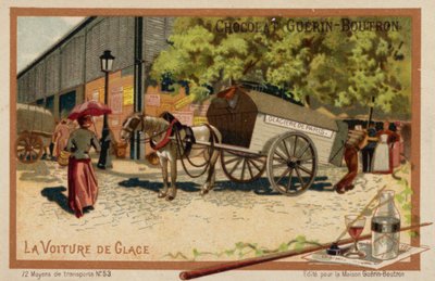 Ice cart by French School