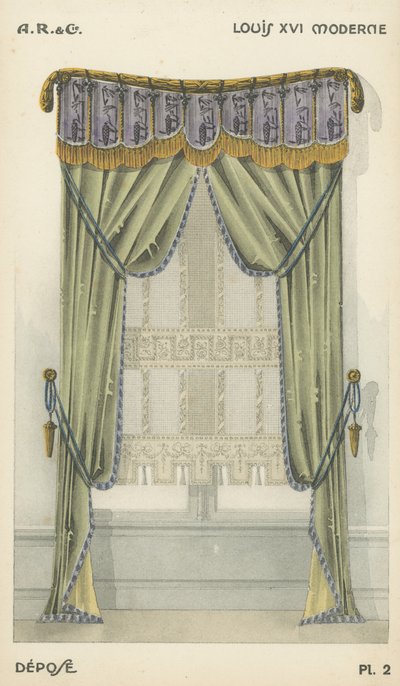 Illustration from interior design product catalogue from A R & Cie, France by French School