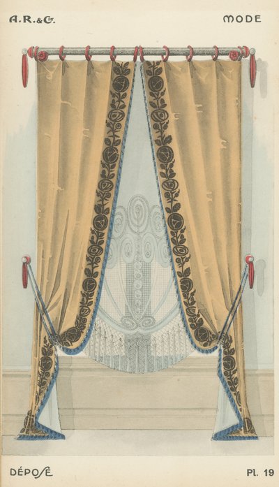 Illustration from interior design product catalogue from A R & Cie, France by French School