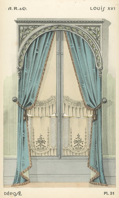 Illustration from interior design product catalogue from A R & Cie, France by French School