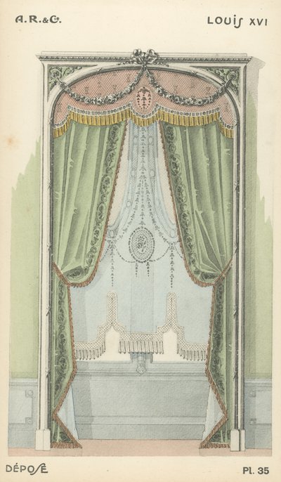 Illustration from interior design product catalogue from A R & Cie, France by French School