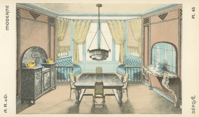 Illustration from interior design product catalogue from A R & Cie, France by French School
