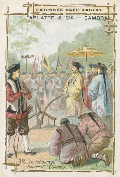 Imperial Ploughing Ceremony, China by French School