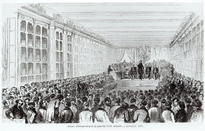 Inauguration of the Ecole Normale Superieure in Paris, from Les Tableaux de Paris by Texier, 1852 by French School