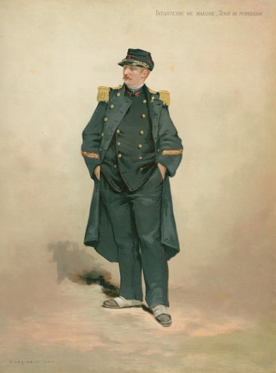 Marine Infantry, Leave Uniform by French School