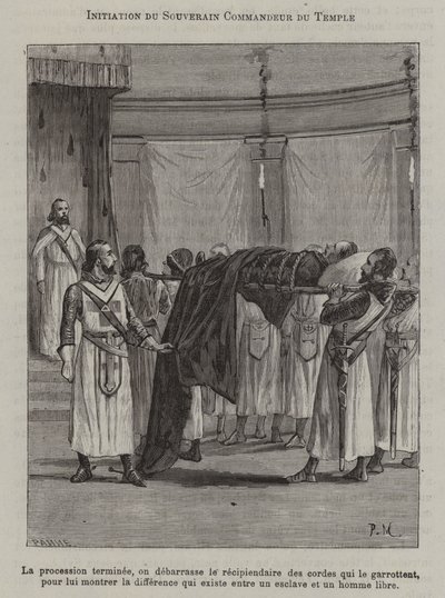 Initiation of a Commander of the Temple by French School