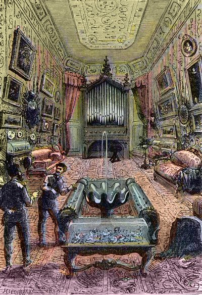 Interior of the Nautilus, illustration from 