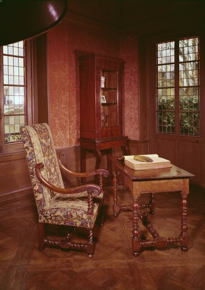 Interior of the study of Honore de Balzac in his home in rue Raynouard by French School