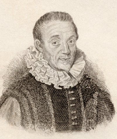Jacques Auguste de Thou aka Thuanus, French historian, from Crabbes Historical Dictionary pub. 1825 by French School