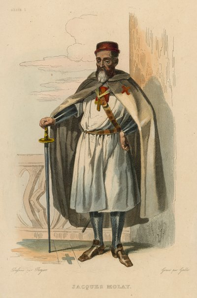Jacques de Molay by French School