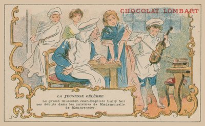 Jean-Baptiste Lully, the famous musician making his musical debut in the kitchen of the Duchess of Montpensier by French School