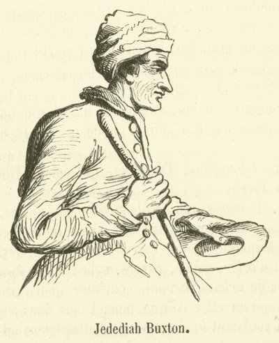 Jedediah Buxton (engraving) by French School