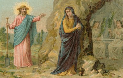 Jesus Christ appearing as a gardener, after his resurrection by French School