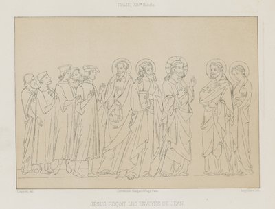 Jesus receives the envoys of John by French School