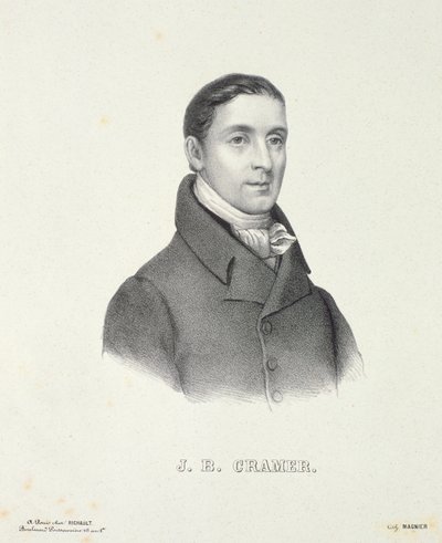 Johann Baptist Cramer (1771-1858) Engraved by Magnier by French School