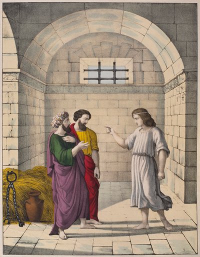 Joseph in Prison Explaining the Dreams of the Chief Baker and the Chief Butler by French School