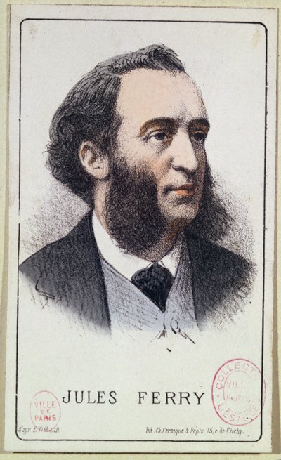 Jules Ferry, Illustration for a School Text Book by French School