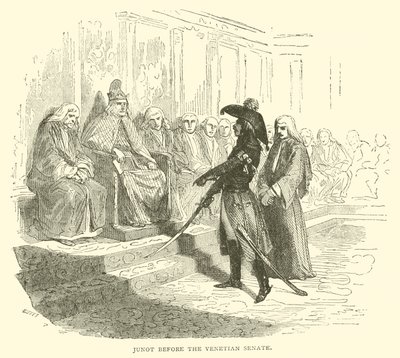 Junot before the venetian senate by French School
