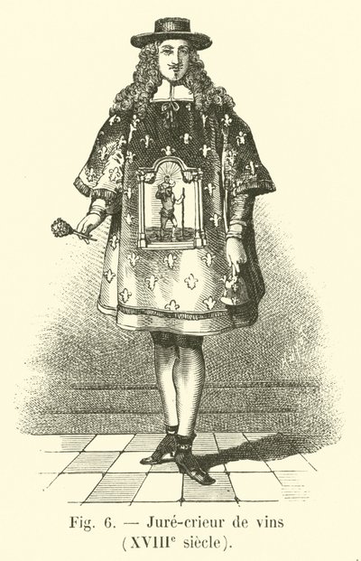 Wine crier, 18th century by French School