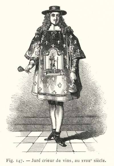 Sworn Wine Crier, in the 18th Century by French School