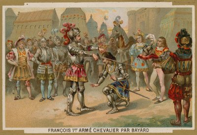King Charles I of France Knighted by Chevalier de Bayard, 1515 by French School