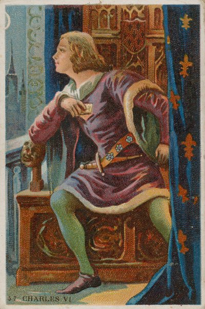 King Charles VI by French School