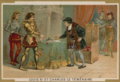 King Louis XI of France and Charles the Bold, Duke of Burgundy by French School