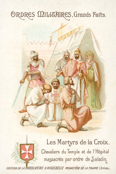 Knights Templar and Hospitaller massacred by order of Saladin by French School