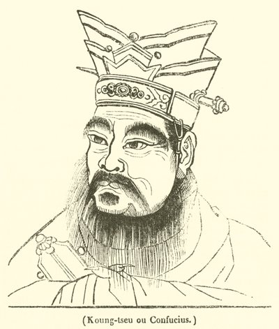 Koung-tseu or Confucius by French School