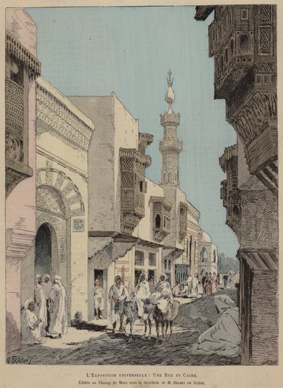 The Universal Exposition, A Street in Cairo, Built at the Champ de Mars under the direction of M Delort de Gleon by French School