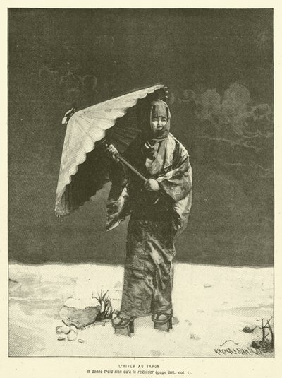 Winter in Japan by French School