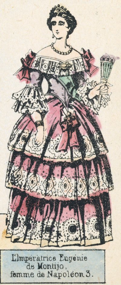 Empress Eugenie de Montijo, wife of Napoleon III by French School