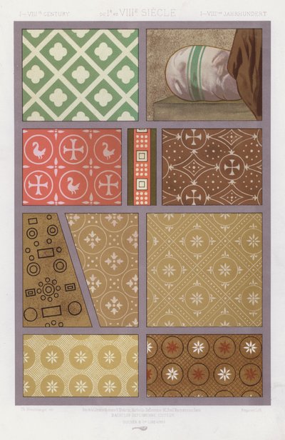 The Ornament of Fabrics: I-VIIIth Century by French School