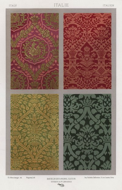 The Ornament of Fabrics: Italy by French School
