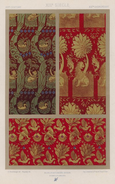 The Ornament of Fabrics: 13th Century by French School