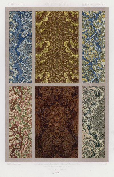 The Ornament of Fabrics: 17th Century by French School