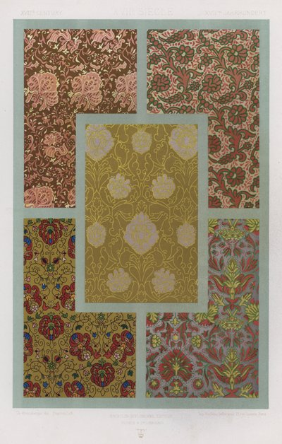The Ornament of Fabrics: XVIIth Century by French School