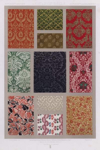 The Ornament of Fabrics: XVIth-XVIIIth Century by French School
