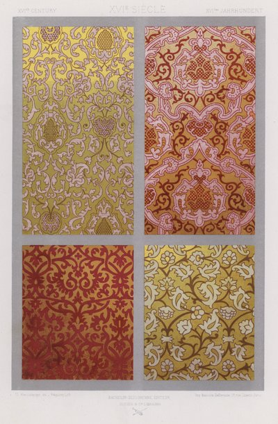 The Ornament of Fabrics: XVIth Century by French School