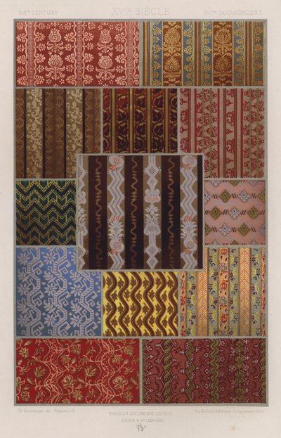 The Ornament of Fabrics: XVIth Century by French School