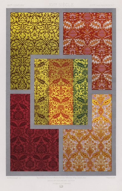 The Ornament of Fabrics: XVIth Century by French School